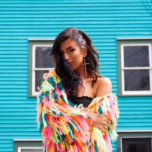 Current Mood Colourful Festival Sweater